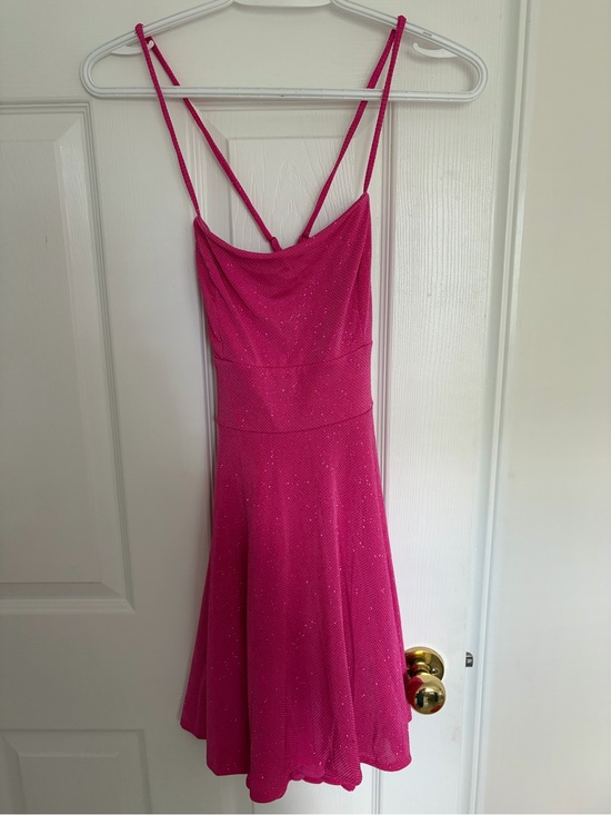 envy Dresses & Skirts - envy Hot Pink Sparkle Spaghetti Strap Dress